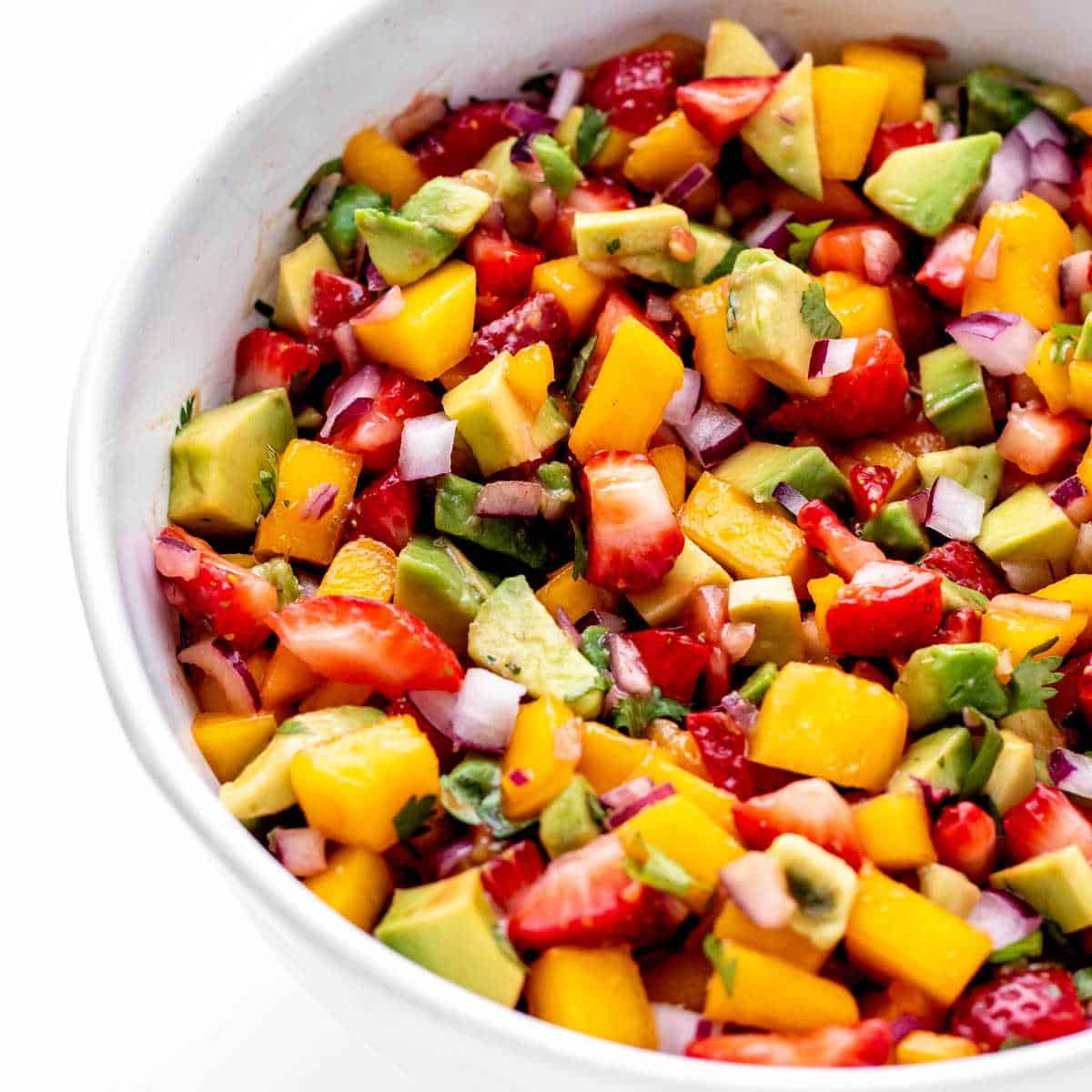 Easy Strawberry Mango Salsa Recipe, gluten-free