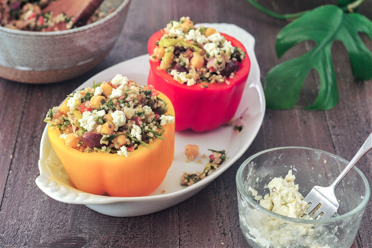 Fresh Tabbouleh Stuffed Peppers