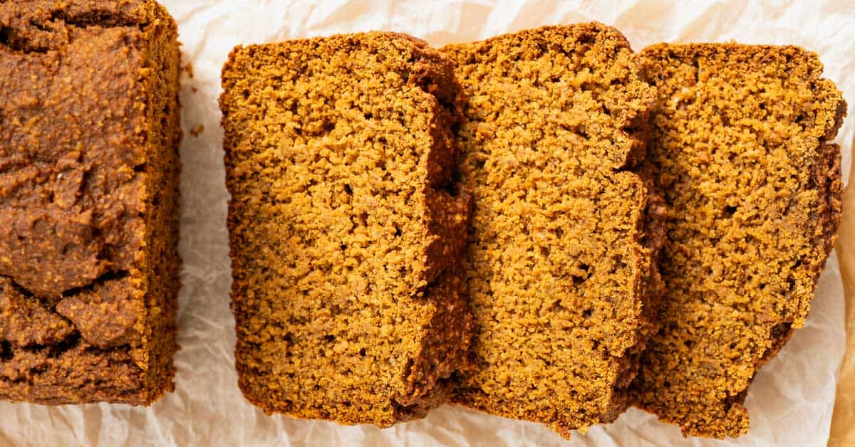 Gluten Free Pumpkin Bread (1-Bowl, Dairy-Free)