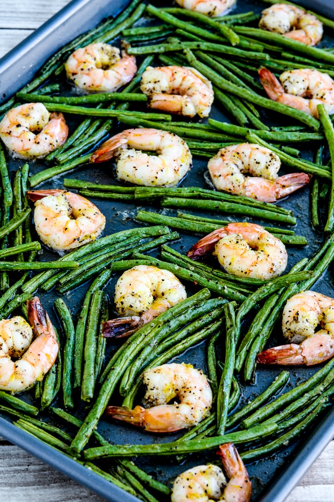 Green Beans and Shrimp Sheet Pan Meal