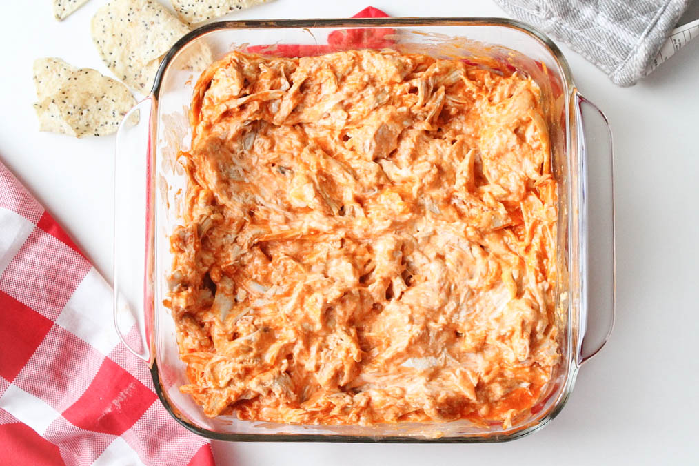 The Easiest Gluten Free Buffalo Chicken Dip - Bless This Meal